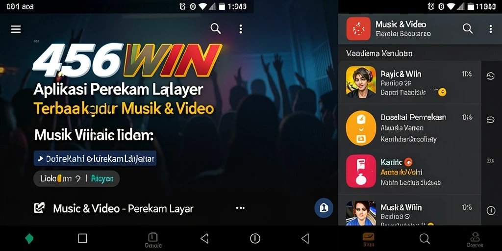 Screenshot antarmuka perekam layar 456WIN yang mudah digunakan.