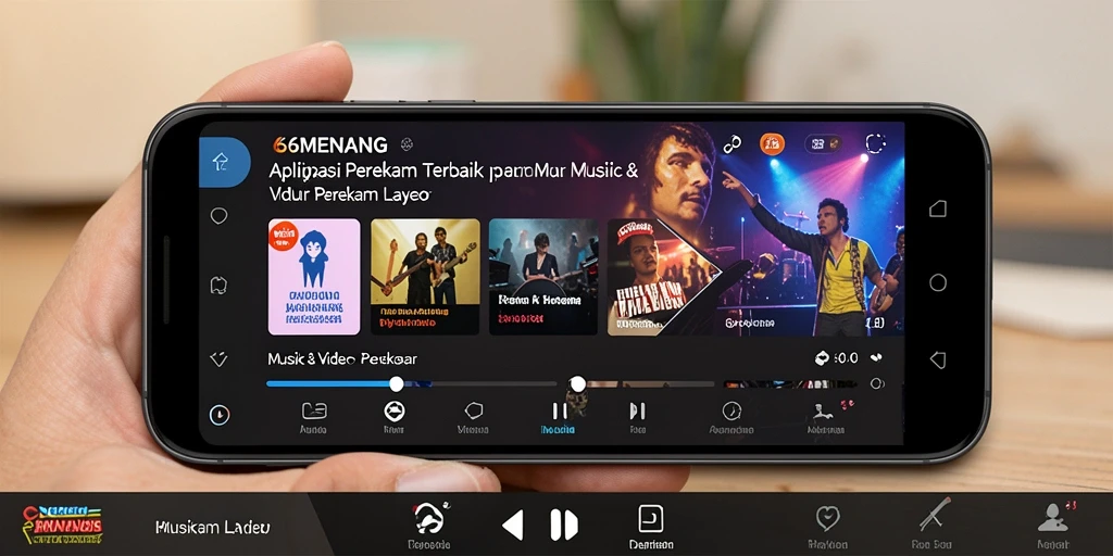 Antarmuka pengguna aplikasi 66MENANG saat merekam layar.