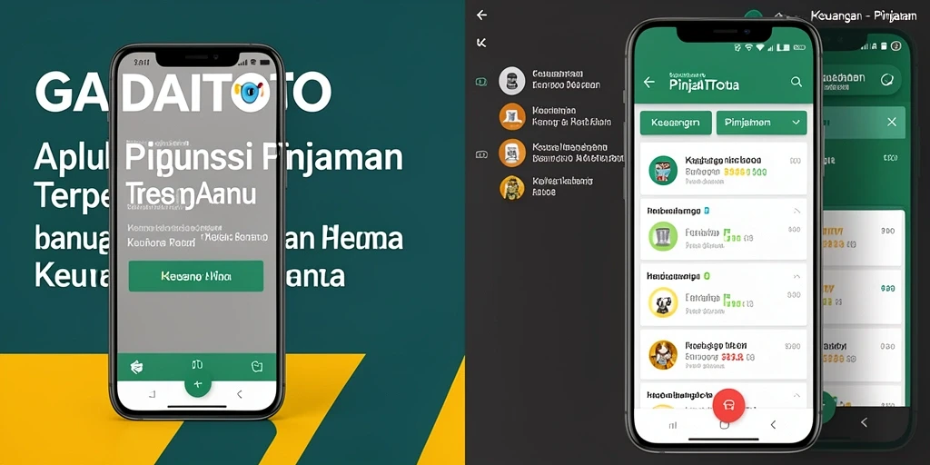 Antarmuka GADAITOTO yang ramah pengguna untuk aplikasi Pinjaman.